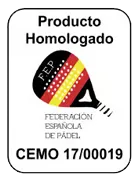 Sello Producto Homologado Federación Española de Pádel CEMO 17/00019 VerdePRO