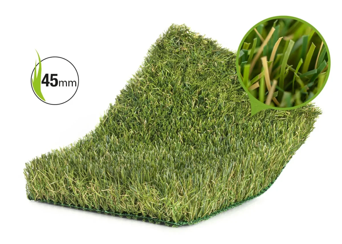 Muestra de Césped artificial verdePRO Deluxe 45mm